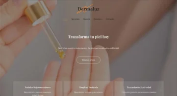 Demo web por Wibella en Madrid, aqencia web para clinicas de belleza, Dermaluz {{brizy_dc_image_alt imageSrc=